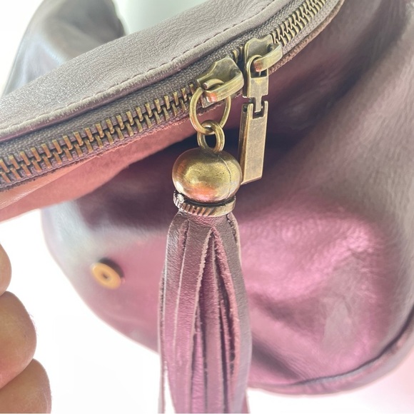 BORSE IN PELLE TAUPE LEATHER MADE ITALY ZIPPED JUMBO CROSSBODY BAG STRAP - Picture 10 of 16